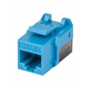 Intellinet Jack de Red Cat6a, UTP, RJ-45, Azul/Negro