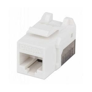 Intellinet Jack de Red Cat6a, UTP, RJ-45, Blanco/Negro
