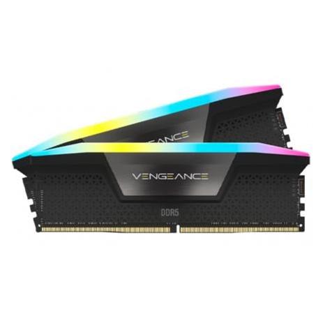 Memoria RAM Corsair Vengeance RGB 64GB (2x32GB) DDR5 5200MHz DIMM RGB XMP Negro CL40