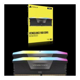 Kit Memoria RAM Corsair VENGEANCE RGB DDR5, 6400MHz, 32GB - 2 x 16GB, CL36, XMP