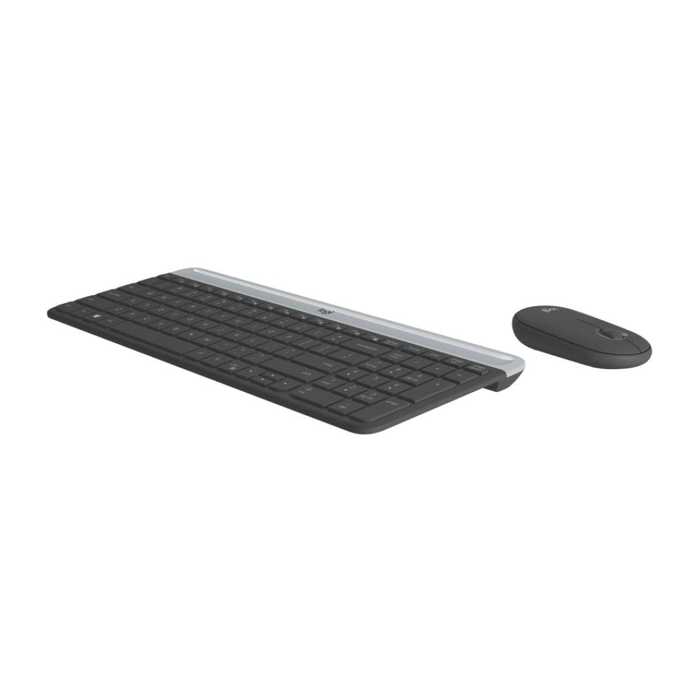 Kit de Teclado/Mouse Logitech Slim MK470 Inalámbrico RF Óptico 1000 DPI Negro