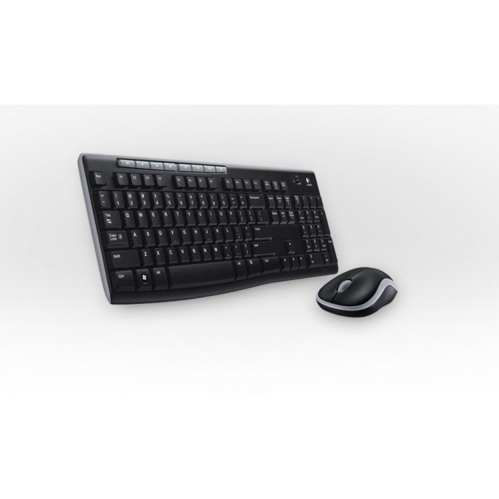 Kit de Teclado/Mouse Logitech MK270 Inalámbrico USB Negro