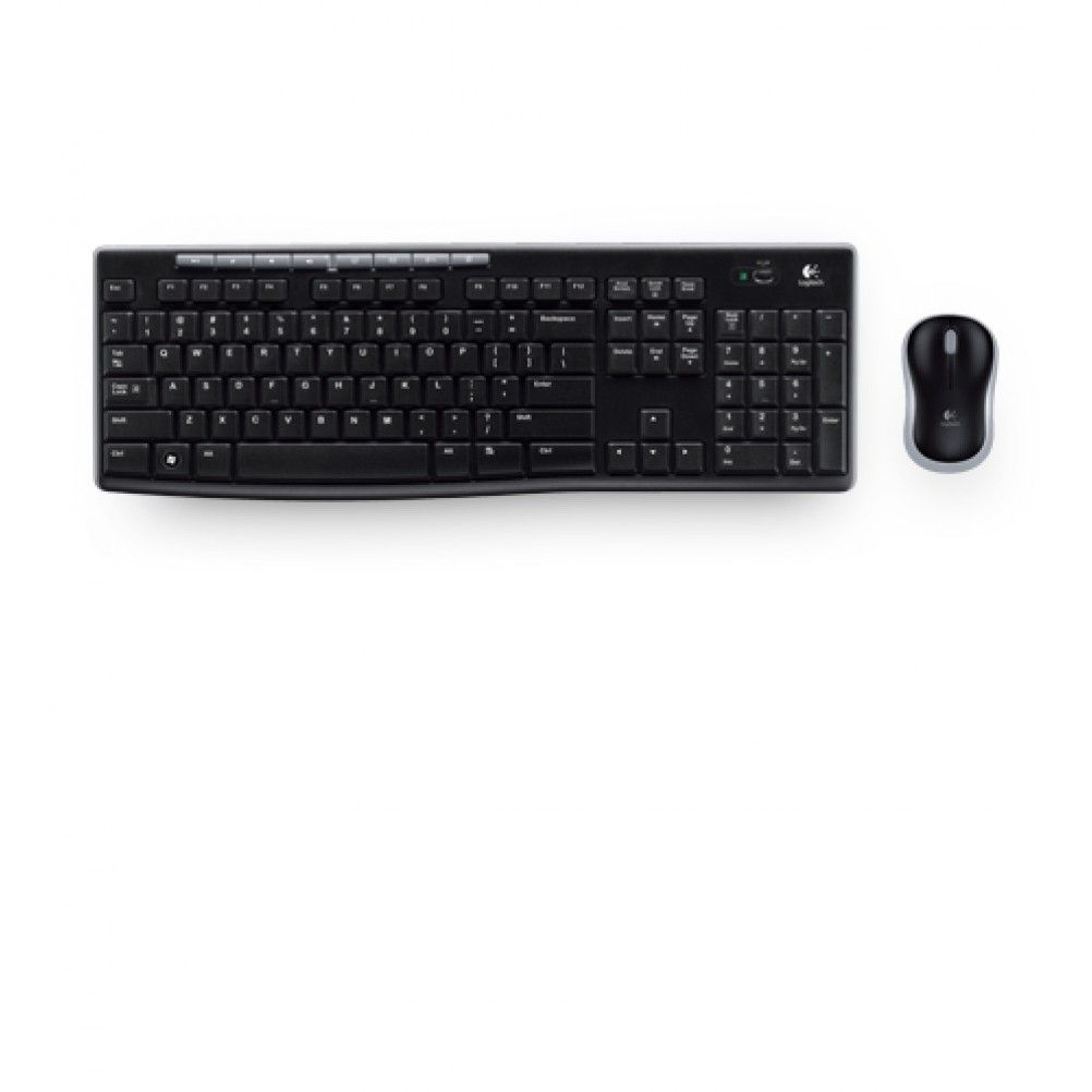 Kit de Teclado/Mouse Logitech MK270 Inalámbrico USB Negro