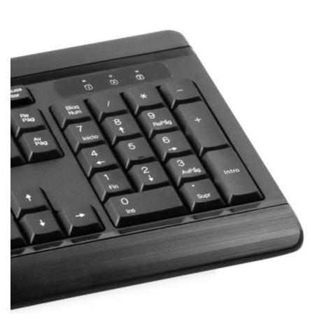 Kit de Teclado y Mouse Klip Xtreme DeskMate, Alámbrico, USB, Negro (Español)