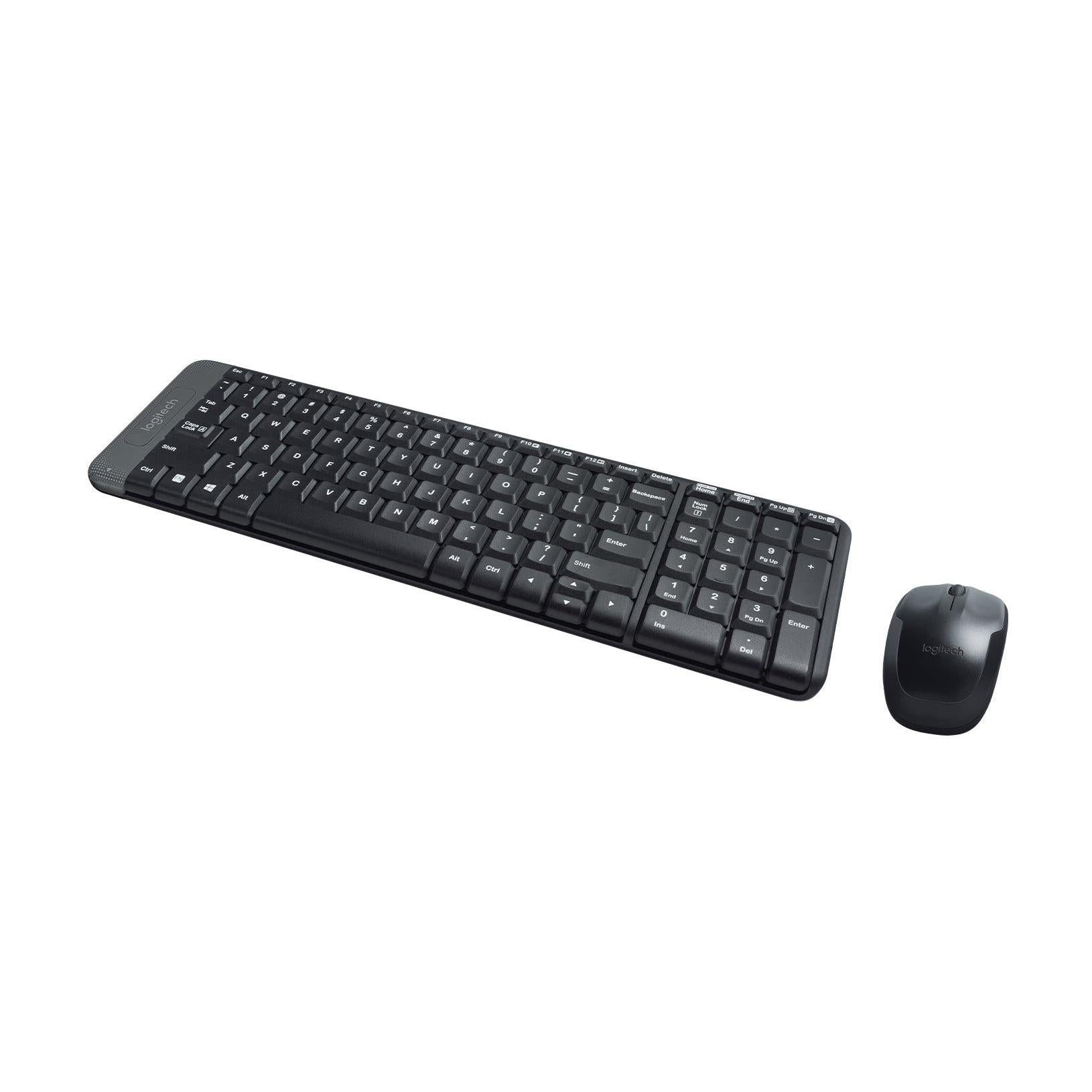 Kit de Teclado y Mouse Logitech MK220, Inalámbrico, USB, Negro (Español)