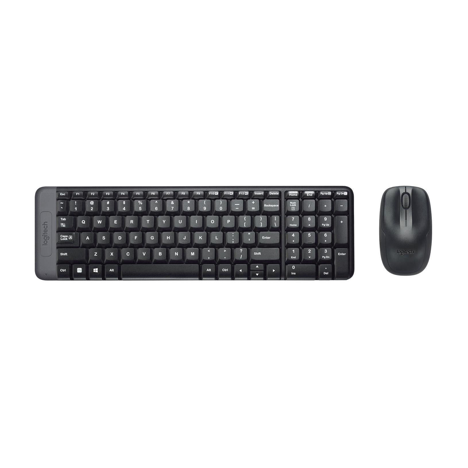 Kit de Teclado y Mouse Logitech MK220, Inalámbrico, USB, Negro (Español)