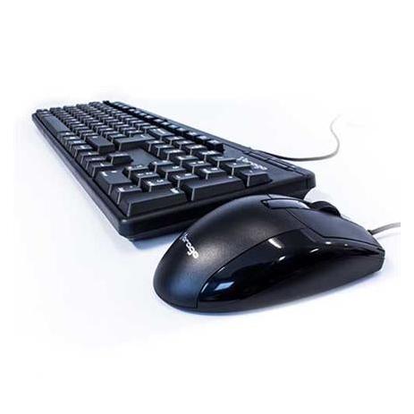 Kit de Teclado Multimedia y Mouse Vorago KM-104, Alámbrico, USB, Negro (Español)