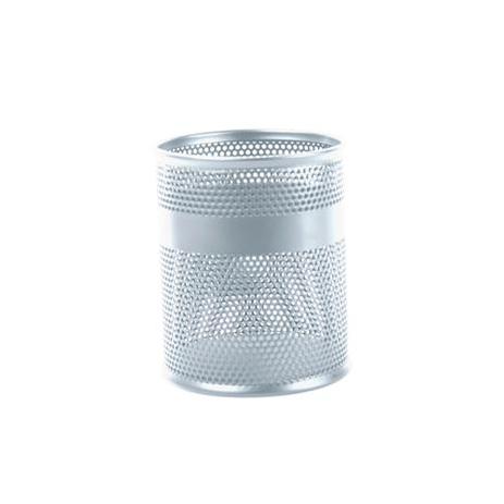 Porta Lápices Nextep Mediano Malla Metálica 8.5x10cm Color Plata