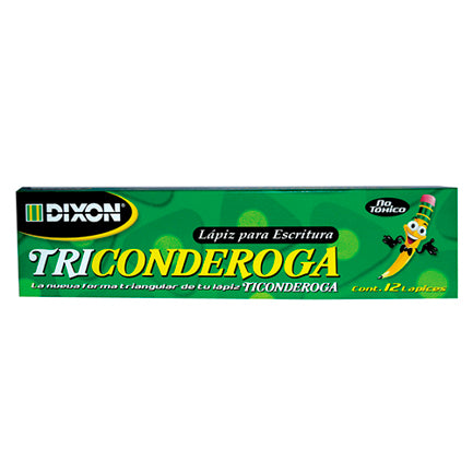 Lapiz DIXON triconderoga 2 triangular madera caja c/12 lapices