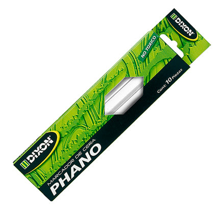 Marcador de Cera Dixon Phano Blanco Caja c/10 piezas