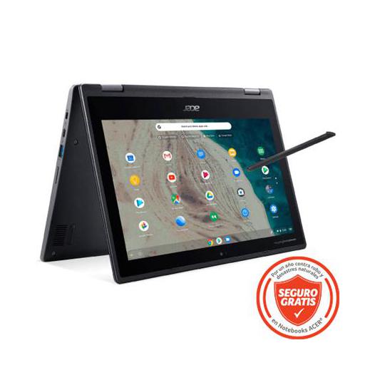 Laptop Acer 2 en 1 Chromebook Spin 511 R752TN-C7Y8 11.6" HD, Intel Celeron N4020 1.10GHz, 4GB, 32GB eMMC, Chrome OS, Español, Negro