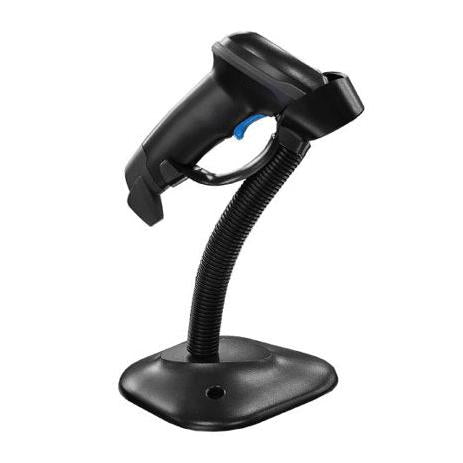 LECTOR ECLINE DE CODIGOS DE BARRAS ESCANER DE MANO LARGO ALCANCE CON BASE 1D