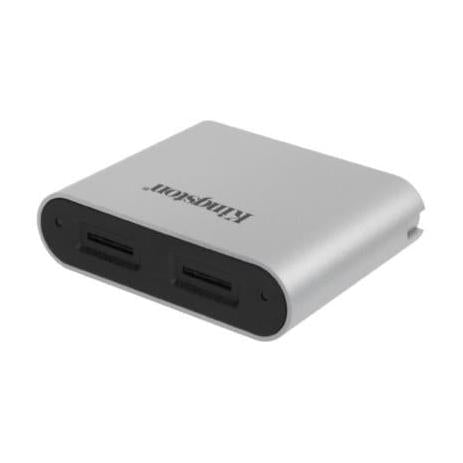 Kingston Lector de Memoria Workflow, MicroSD, USB 3.0, Negro/Plata, para Workflow Station