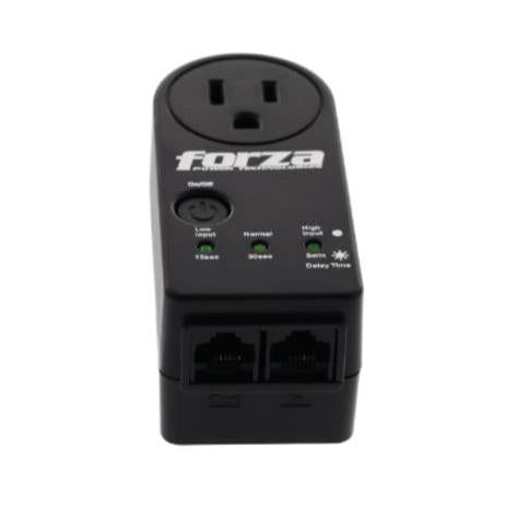 Protector de Voltaje Forza FVP-1201N 900J/1800W Capacidad de Protección y Temporizador Giro de 350° Negro