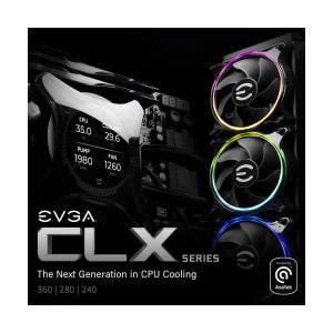 EVGA CLCx 240mm ARGB LED Enfriamiento Liquido para CPU, 2x 120mm, 2580 RPM