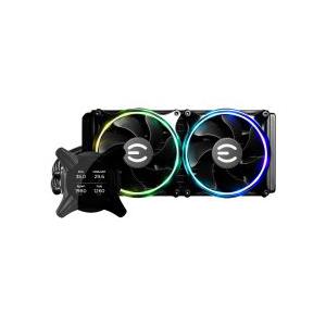 EVGA CLCx 240mm ARGB LED Enfriamiento Liquido para CPU, 2x 120mm, 2580 RPM