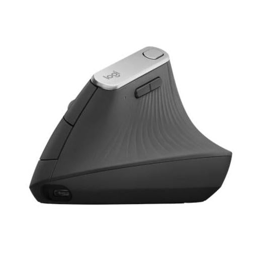 Mouse Ergonómico Logitech Óptico MX Vertical, RF Inalámbrico, Bluetooth, 4000DPI, Negro