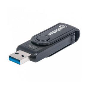 Manhattan Lector de Memoria, USB 3.0, 5000 Mbit/s, Negro