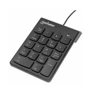 Manhattan Teclado Numérico 176354, Alámbrico, USB, Negro