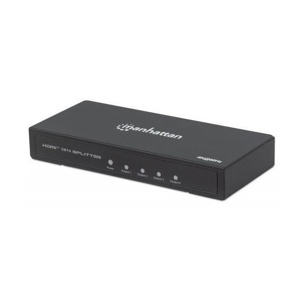 Manhattan Video Splitter HDMI, 4x HDMI, Negro