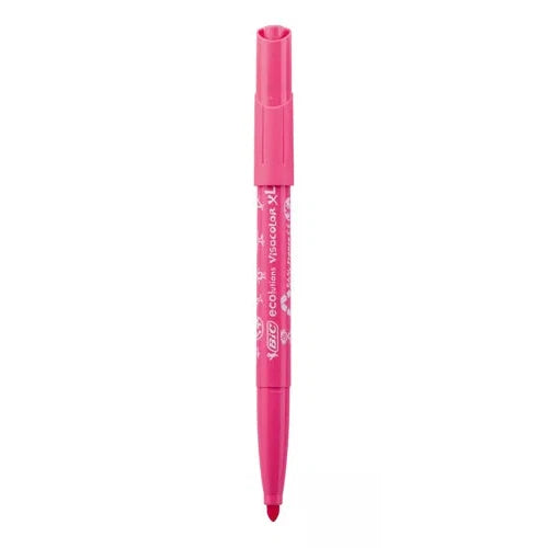 Marcador Plumón Bic Visa Xl Punta Redonda Lavables 12 Pzs