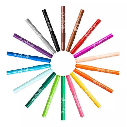 Marcador Plumón Bic Visa Xl Punta Redonda Lavables 12 Pzs