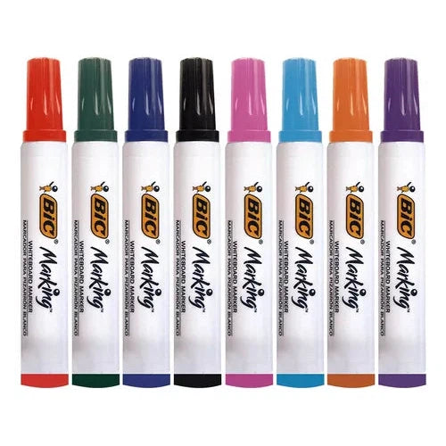 Marcador Para Pizarrón Blanco Bic Marking Cincel 8 Piezas