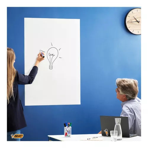 Marcador Para Pizarrón Blanco Bic Marking Cincel 8 Piezas