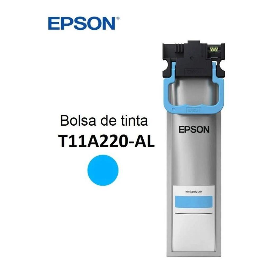 Cartucho de Tinta Epson workforce t11a220 al color cian rendimiento 5000 paginas compatible con wf c5310 c5390
