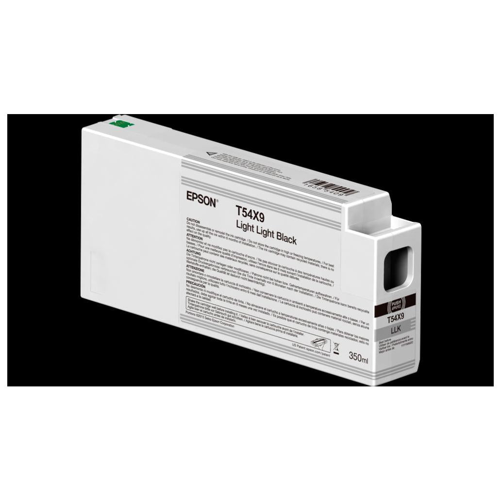 Cartucho de Tinta para Impresora Epson UltraChrome HD T54XB00 Color Negro Claro Contenido 350ml Compatible con SureColor SC-P7000V, SureColor SC-P9000V