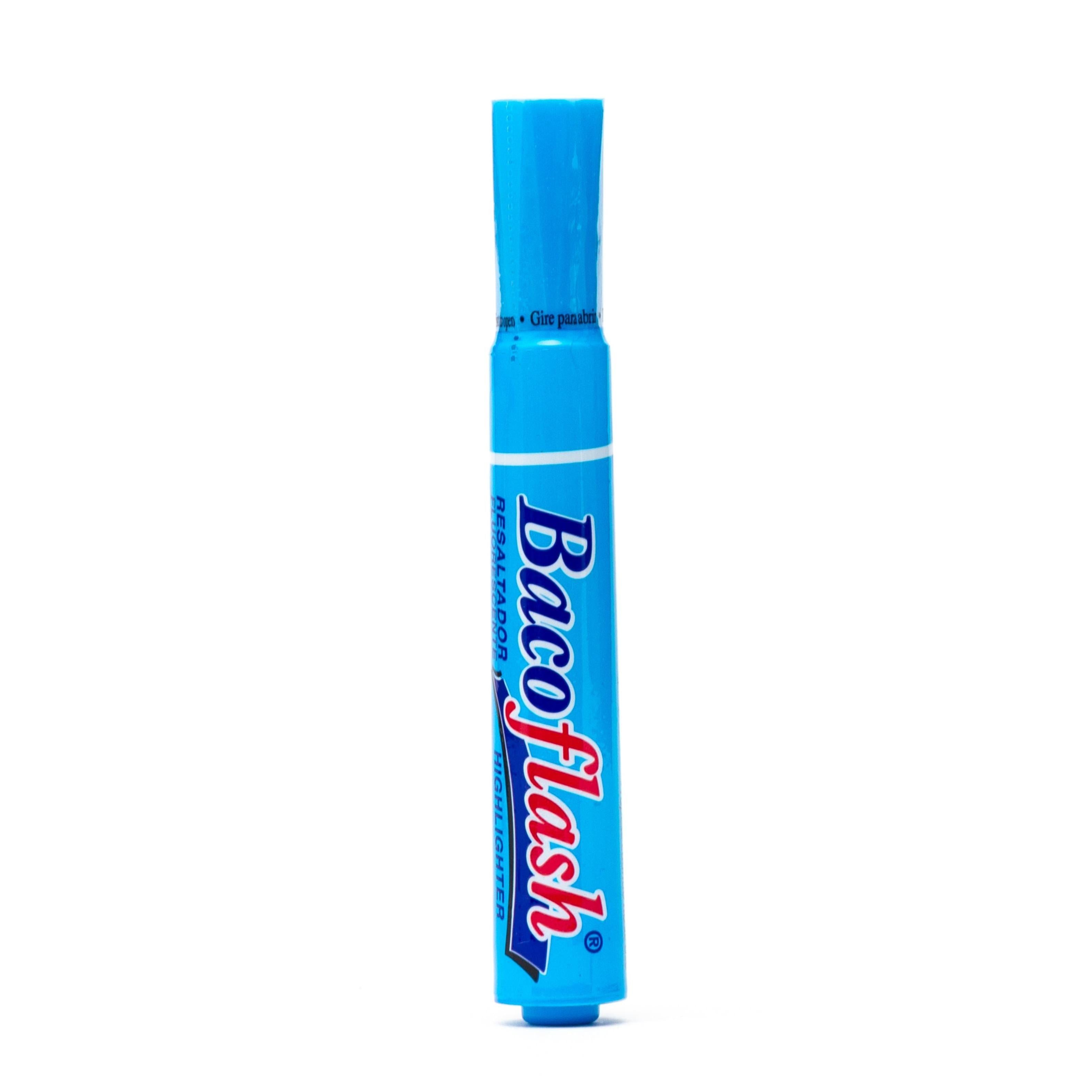 Baco Marcatextos Bacoflash, Azul, 12 Piezas