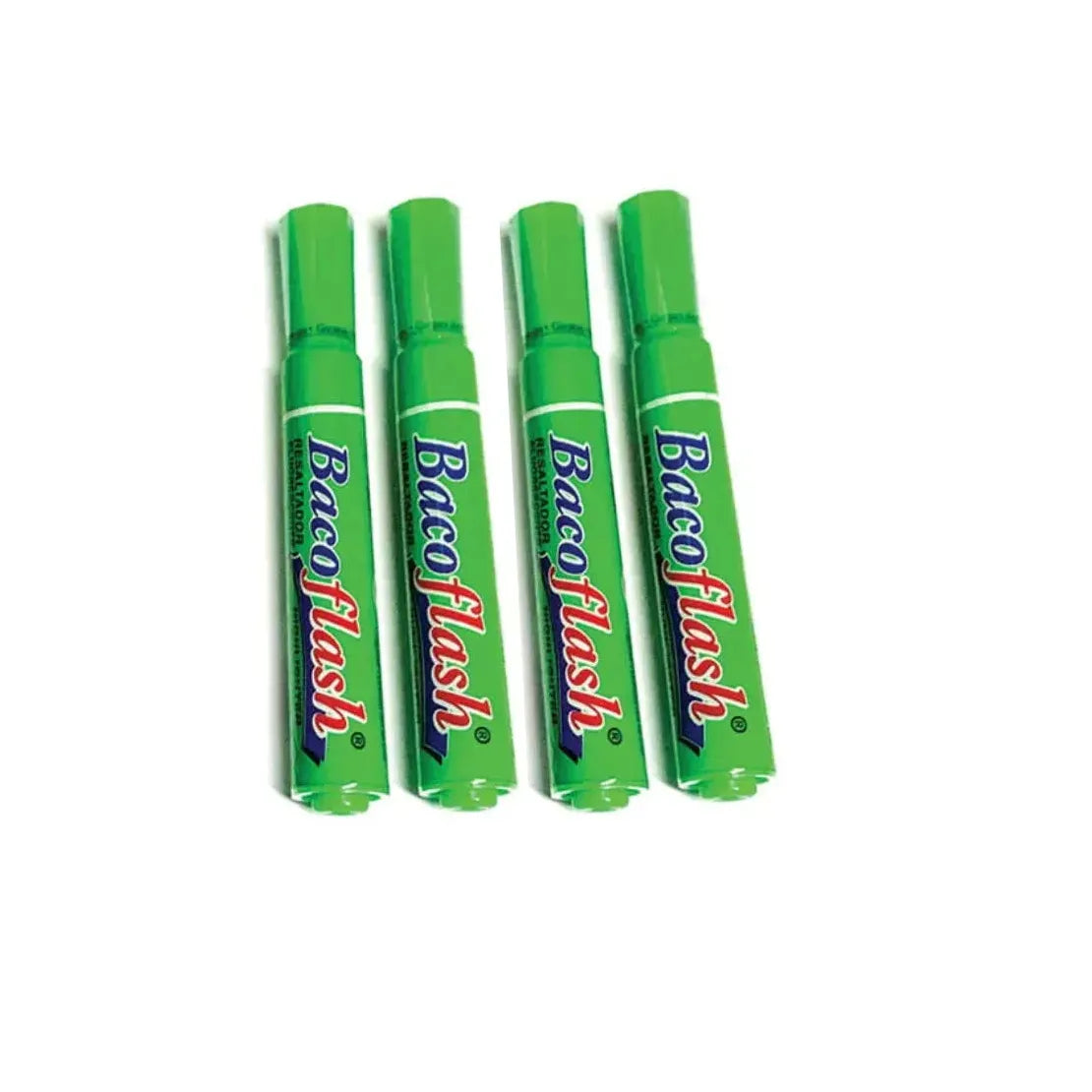 Baco Marcatextos Bacoflash, Verde, 12 Piezas