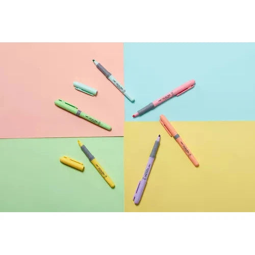 Marcatextos Resaltador Bic Marking Pastel Punta Cincel 5 Pzs