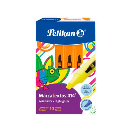 Pelikan Marcatextos 414 Naranja, 10 Piezas