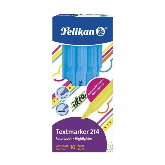 Pelikan Marcatextos 30162008, Azul, 10 Piezas