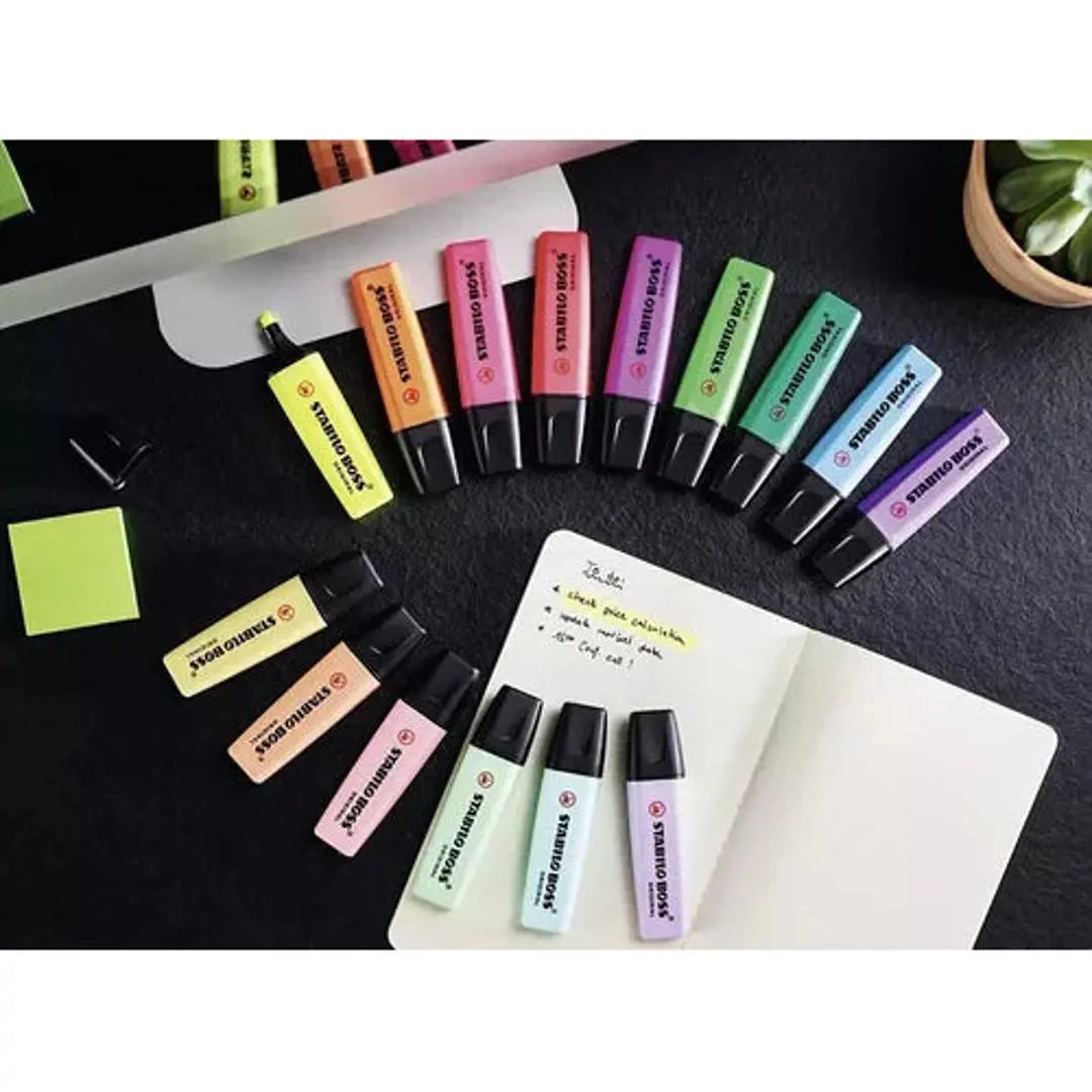 Marcatextos Stabilo Boss Original Gama Completa 15 Colores