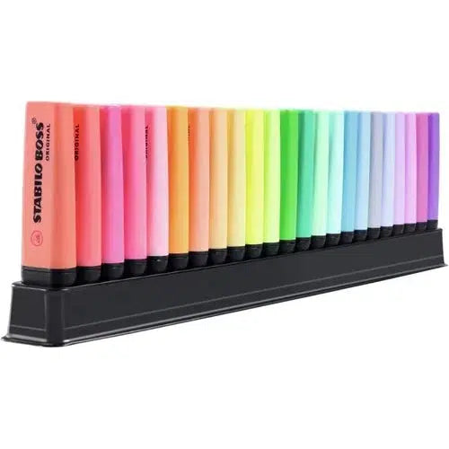 Marcatextos Stabilo Boss Original Pastel Y Neón 23 Colores
