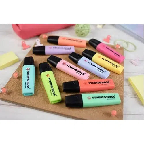 Marcatextos Stabilo Boss Original Pastel Y Neón 23 Colores.