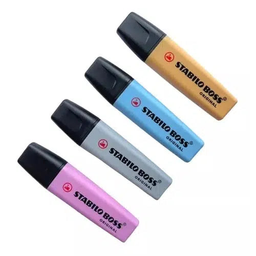 Marcatextos Resaltador Stabilo Boss Pastel Nuevos Tonos 4 Pz