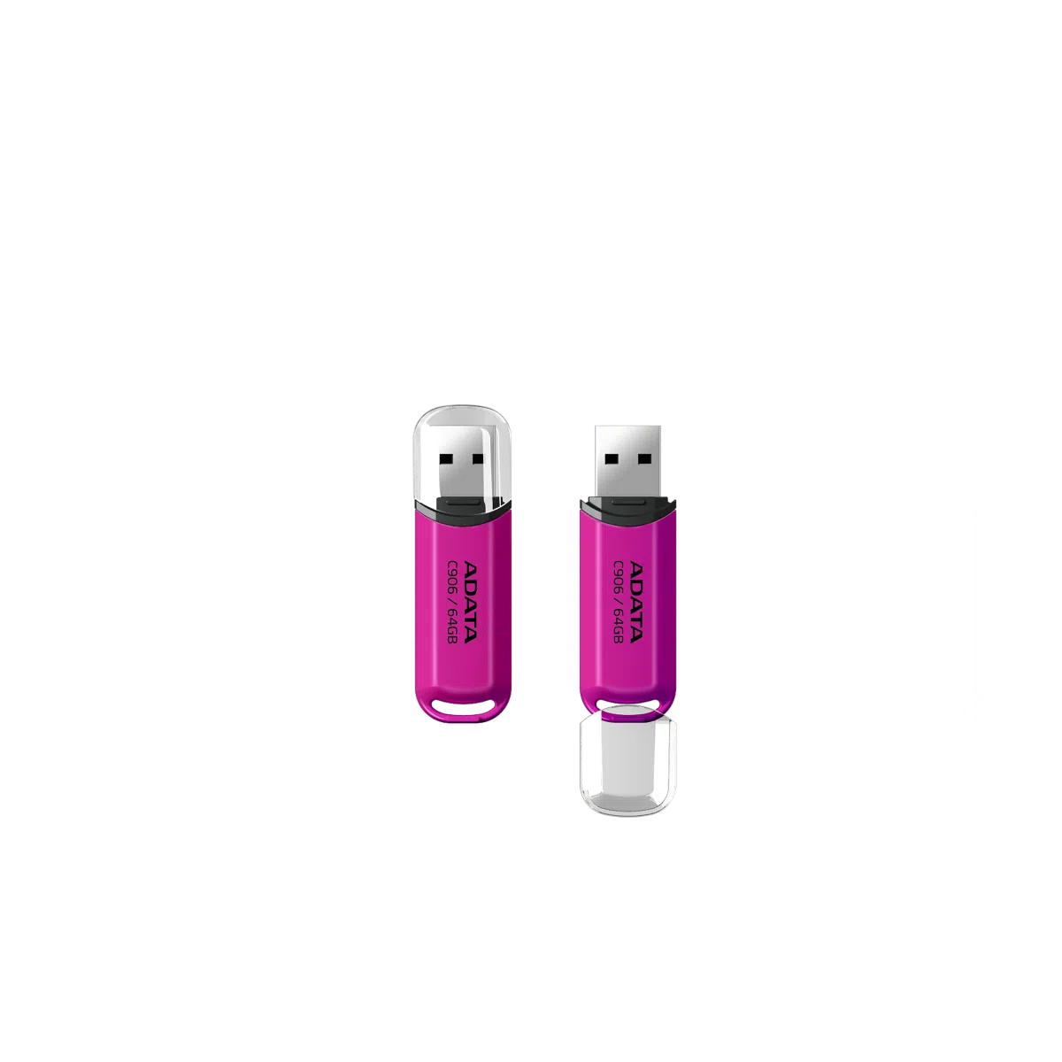 Memoria USB Adata C906, 64GB, USB 2.0, Rosa
