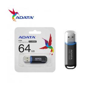 Memoria USB Adata Flash C906, 64GB, USB 2.0, Negro