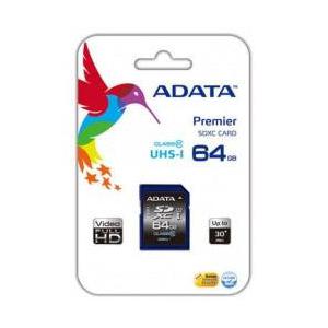 Memoria Flash Adata Premier, 64GB SDXC UHS-I Clase 10