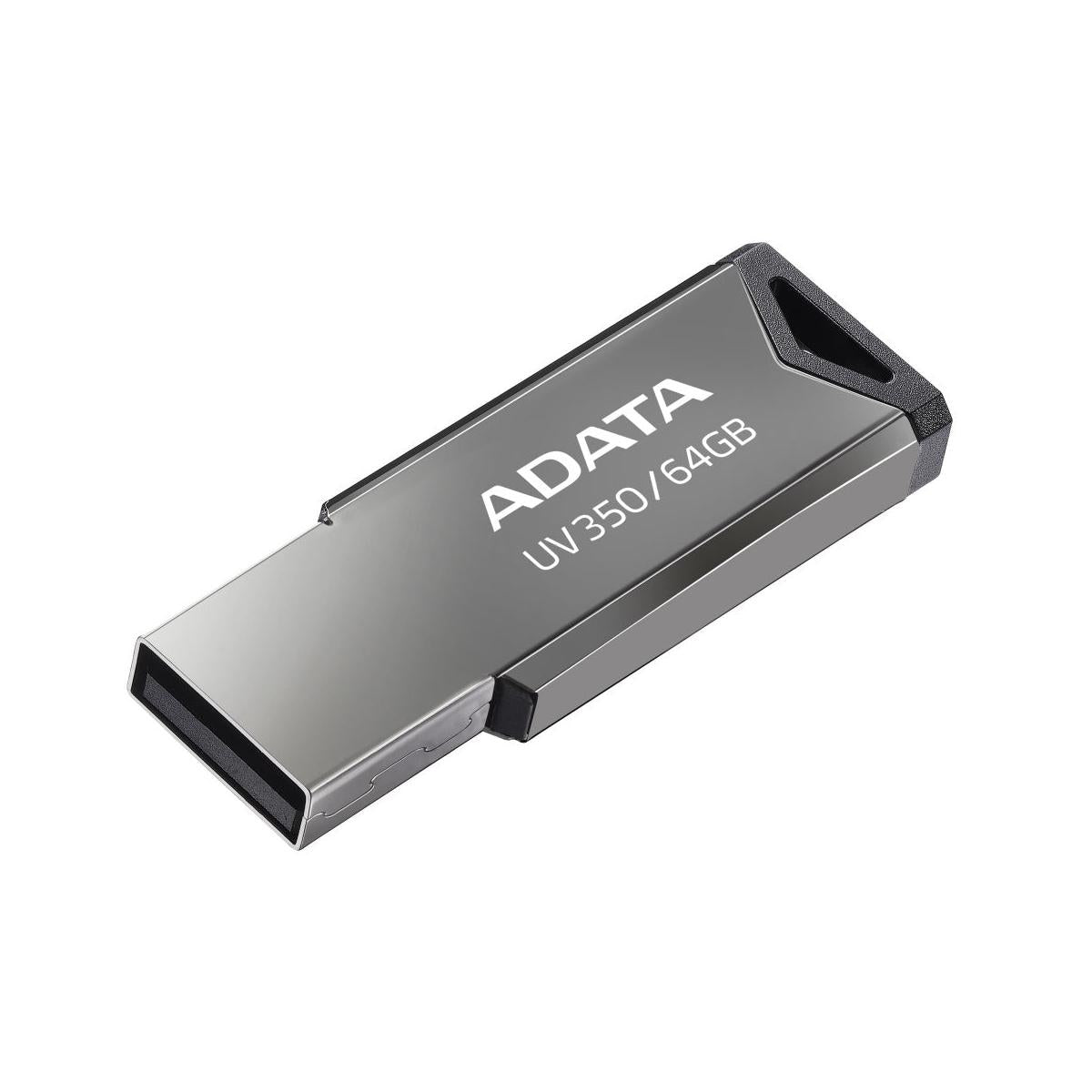 Memoria USB Adata UV350, 64GB, USB 3.0, Plata