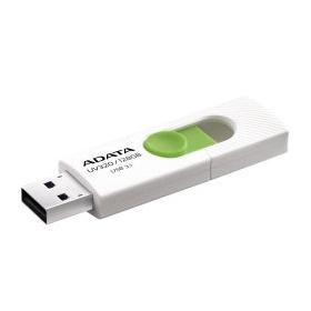 Memoria USB Adata UV320, 128GB, USB 3.1, Lectura máx 100MB/s, Verde/Blanco