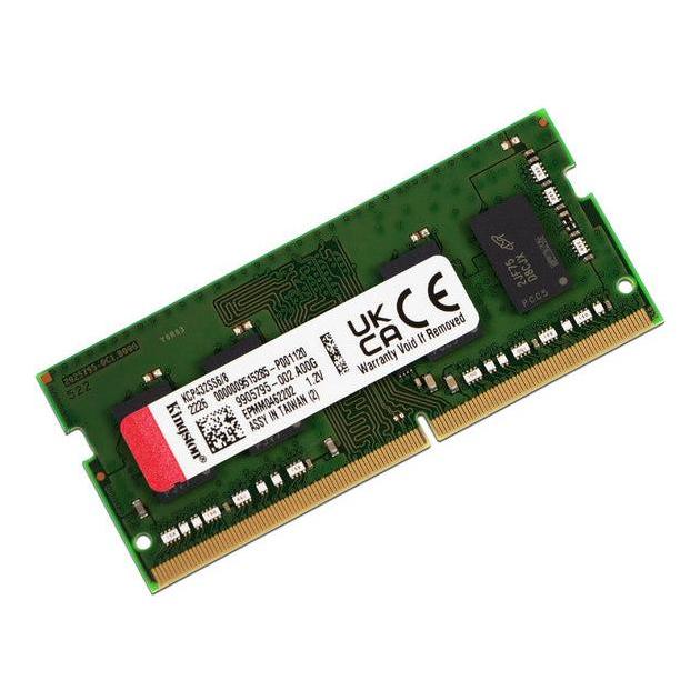 Memoria Ram Kingston SODIMM DDR4 8GB 3200MHz Non-ECC Sin Búfer 1.2V CL22 16Gbit