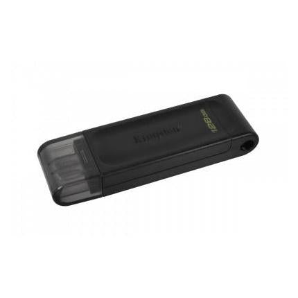 Memoria USB Kingston DataTraveler 70, 128GB, USB-C 3.0, Negro
