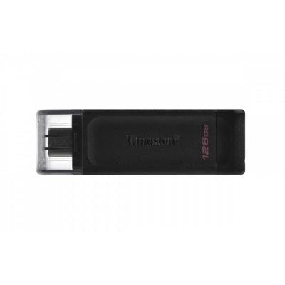 Memoria USB Kingston DataTraveler 70, 128GB, USB-C 3.0, Negro