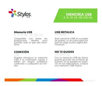 Memoria USB Stylos STMUSB5B