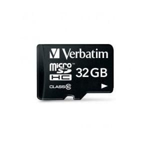 Memoria Flash Verbatim, 32GB microSDHC Clase 10, con Adaptador