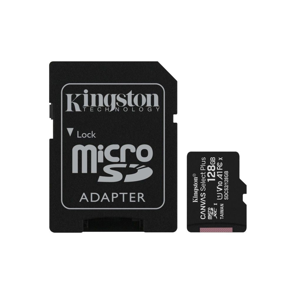 Memoria Micro Sd Kingston 128 Gb Canvas Select Plus 100 Mbs.